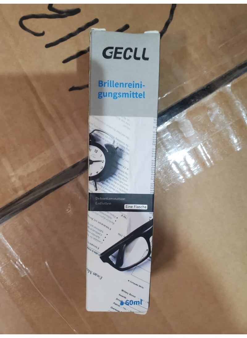 GECLL Anti-Fog Glasses Cleaning Spray – 60ml Lens Cleaner for Eyeglasses, Sunglasses & Screens - Image 3