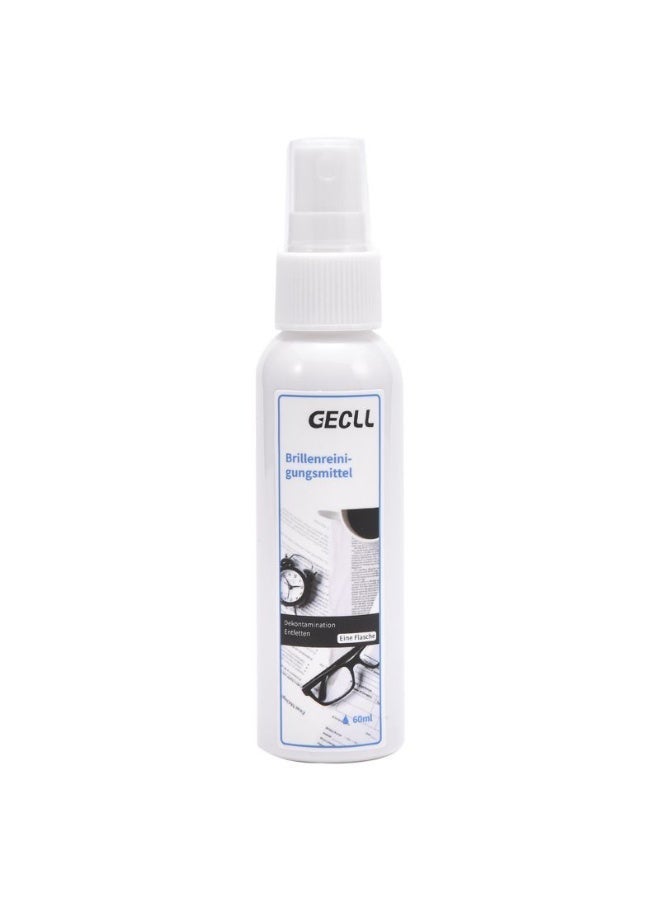 GECLL Anti-Fog Glasses Cleaning Spray – 60ml Lens Cleaner for Eyeglasses, Sunglasses & Screens - Image 1
