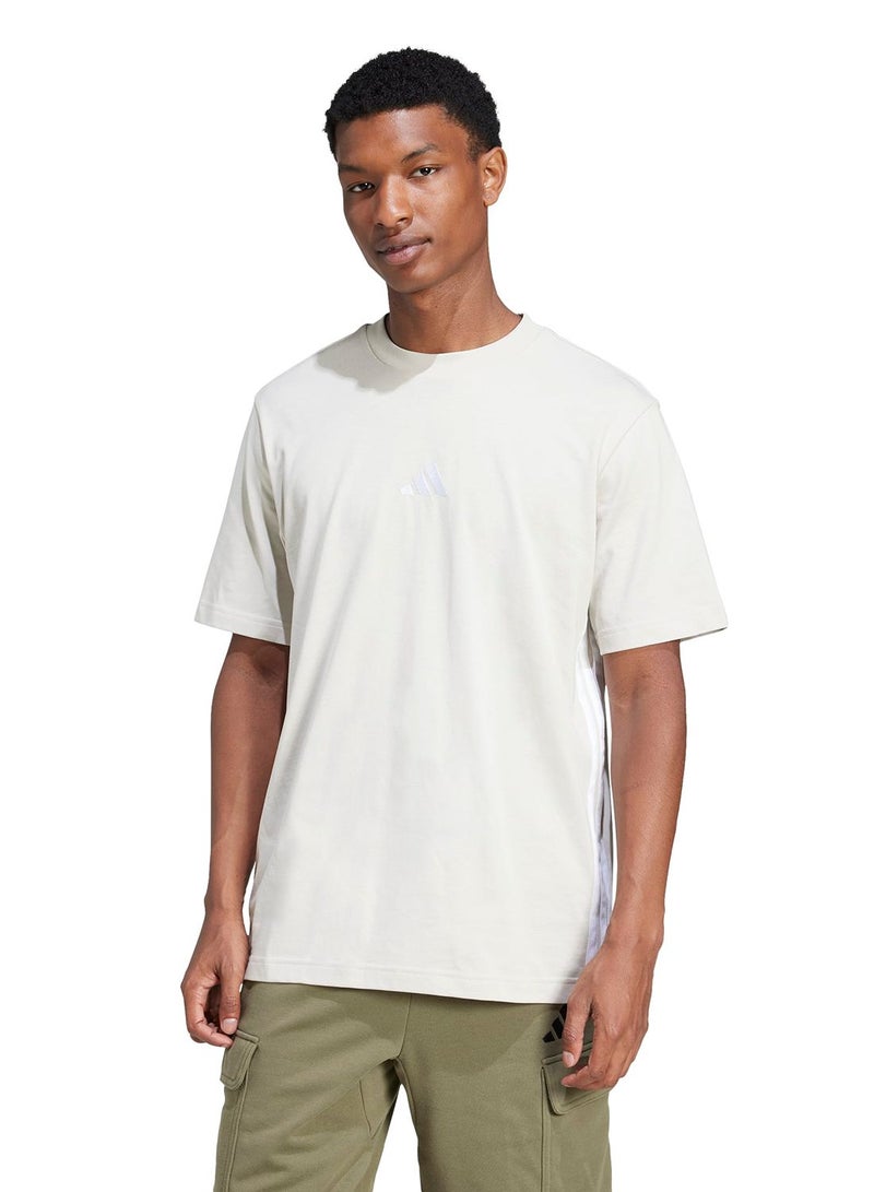 Adidas Essentials 3-Stripes Single Jersey T-Shirt - Image 1