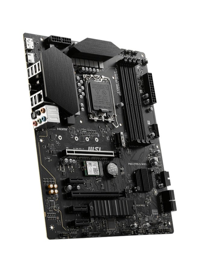 Al Wafaa Computers - MSI PRO Z790-S WIFI DDR5 ATX LGA 1700 Motherboard, 4x DDR5 Slot, 192GB Max Memory, 2x M.2 Storage, 4x SATA 6G, 2x PCI-E x16 Slot, HDMI / DP Black - Image 1