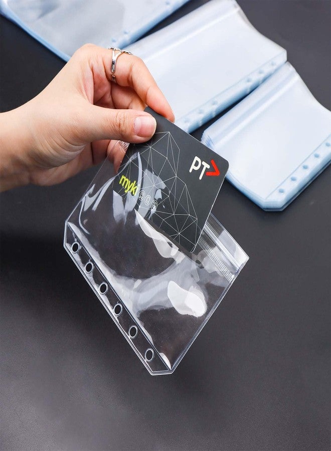 Mogoostry A7 Ziplock Pockets 12pcs Clear PVC Flat Sealing Zipper Pouches with Side Open Zipperless Pocket Storage Bag - Image 5