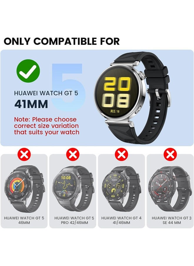 SJet Screen Protector for Huawei GT5 41mm Smartwatch,with Auto-alignment Installation kit,High Definition Anti-Scratch Bubble Free Clear Tempered Glass protective film  - Image 2