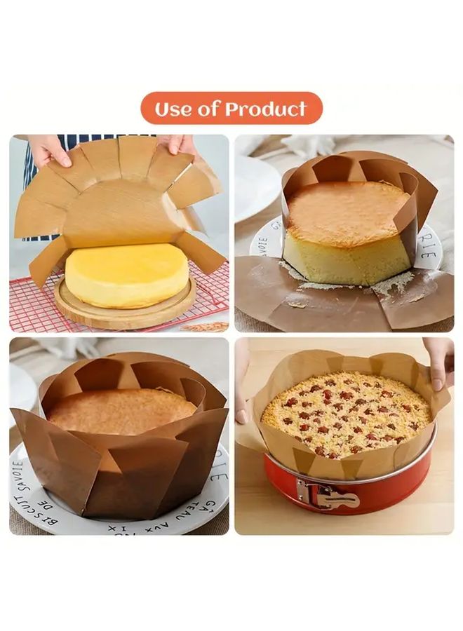 Non Stick Round Cake Baking Mat 3 Pack 11.81 Inch Reusable Fiberglass Baking Pan Liner Heat Resistant Kitchen Essential For Cakes Breads - Image 3