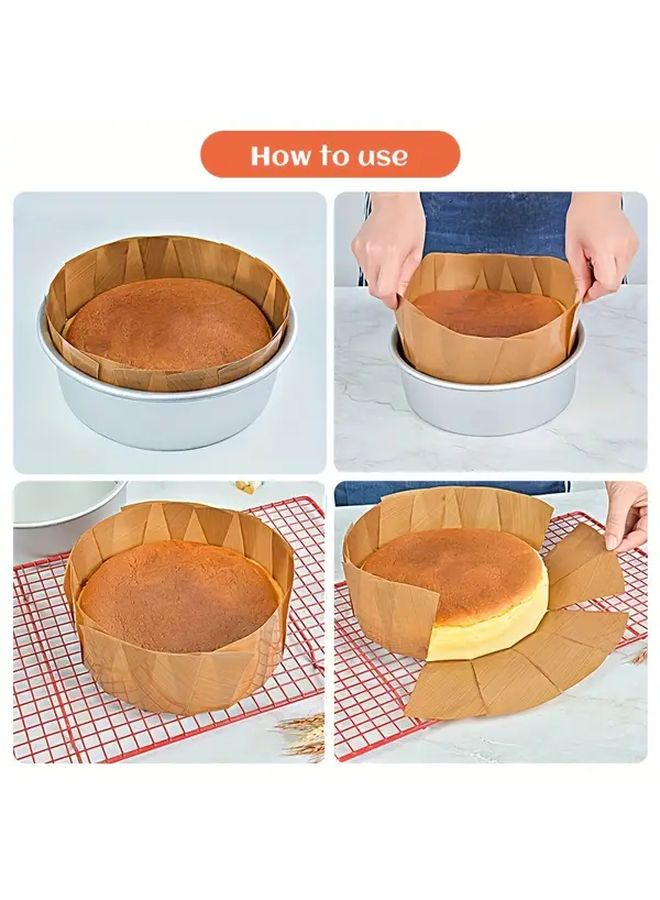 Non Stick Round Cake Baking Mat 3 Pack 11.81 Inch Reusable Fiberglass Baking Pan Liner Heat Resistant Kitchen Essential For Cakes Breads - Image 4