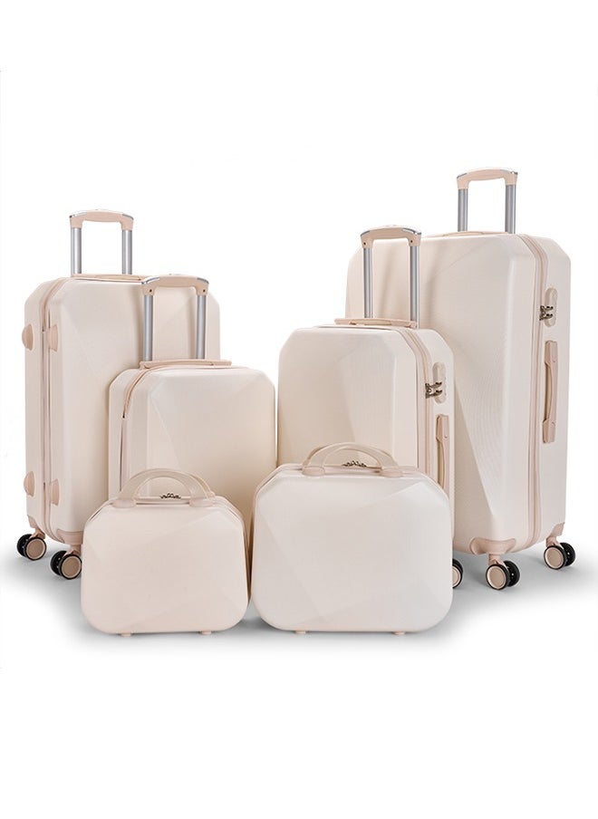 LIMRA Hardside 6 Piece Luggage Trolley Set Beige  - Image 1
