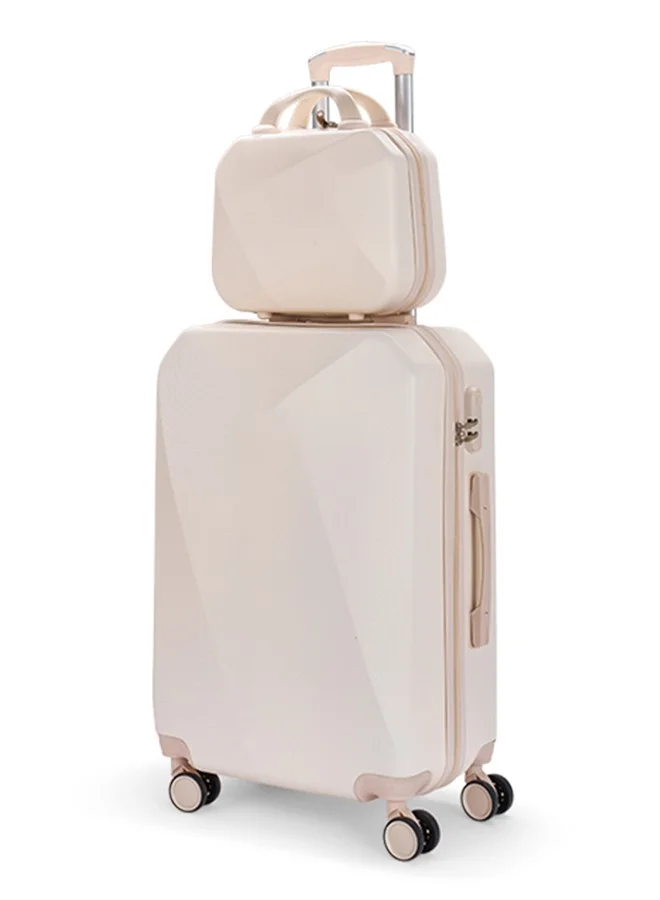 LIMRA Hardside 6 Piece Luggage Trolley Set Beige