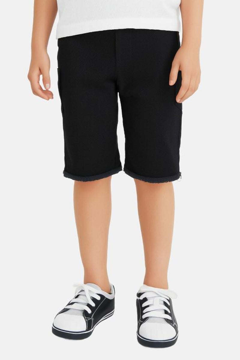 DeFacto Toddlers Boy Solid Chino Pants, Dark Grey - Image 1