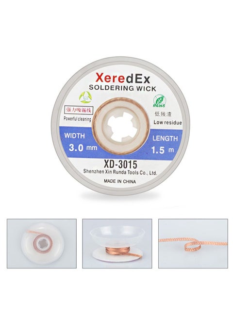 Solder Wick Braid Desoldering Wick Braid Remover Tool Solder Sucker 1 piece No Clean soldering Wick Wire Roll and Disassemble Electrical Components