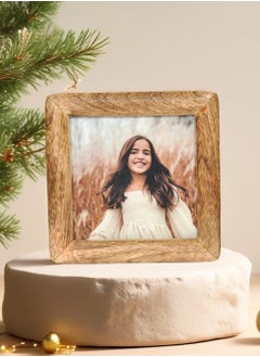 Mars & More Handcrafted Wooden Photo Frame 12x12 cm by Artesania  - Image 1