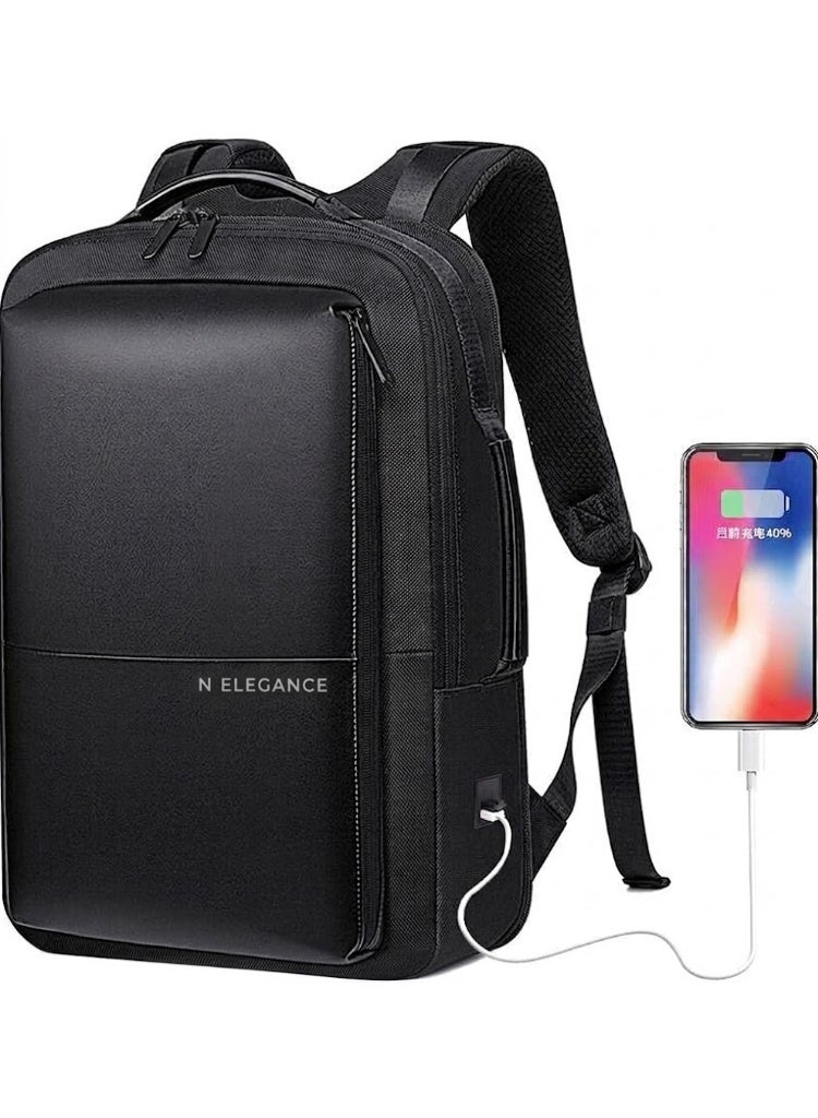 Elegance N-Elegance 019 Black Mens Transformation School Laptop Backpack - Image 1