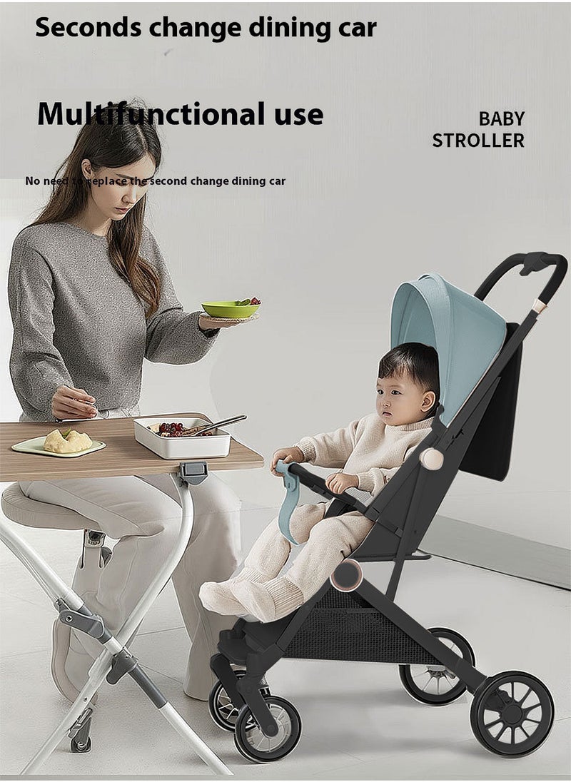 MaBaby Baby Stroller, Can Sit And Lie,Three Point Safety Belt Lightweight Stroller For Travel, With Handle And Pocket  - Image 5