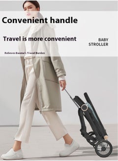 MaBaby Baby Stroller, Can Sit And Lie,Three Point Safety Belt Lightweight Stroller For Travel, With Handle And Pocket  - Image 3