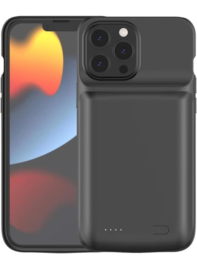 جراب بطارية لهاتف iPhone 13 Pro max/12 Pro max، جراب بطارية Ideal force 4500mAh يدعم مزامنة البيانات وسماعة رأس سلكية وحزمة شاحن بطارية خارجية محمولة لهاتف iPhone - Image 1