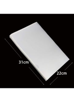 Fyess 50Pcs Clear Plastic Document Folders, Us Letter/ A4 Size 14C (1.4Mm) Thick Clear Transparent Document Folders Copy Safe Project Pockets Lightweight Plastic Paper Jacket Sleeve Folders  - Image 2