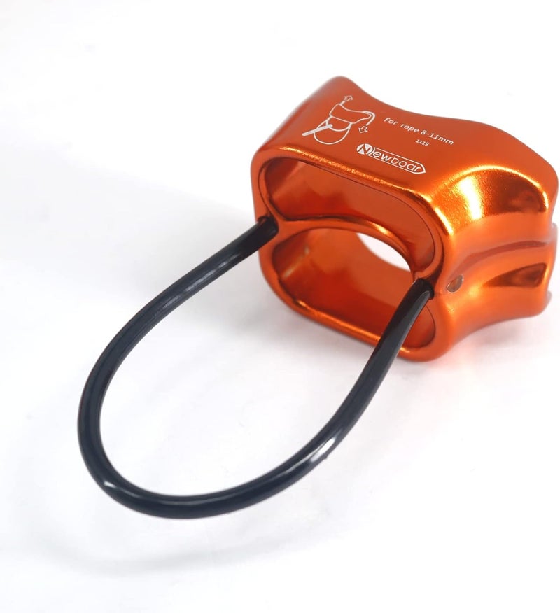 Newdoar Climbing Abseiling Belay Device ATC Rappelling Descender 25KN V-grooved Equipment - Image 4