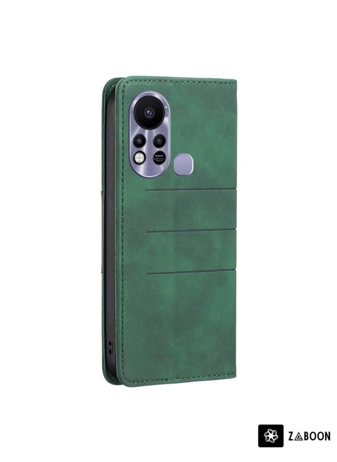 Zaboon - Protective Case For Infinix Hot 11s NFC BF10 Color Block Magnetic Flip Leather - Image 1
