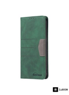 Protective Case For Infinix Hot 11s NFC BF10 Color Block Magnetic Flip Leather