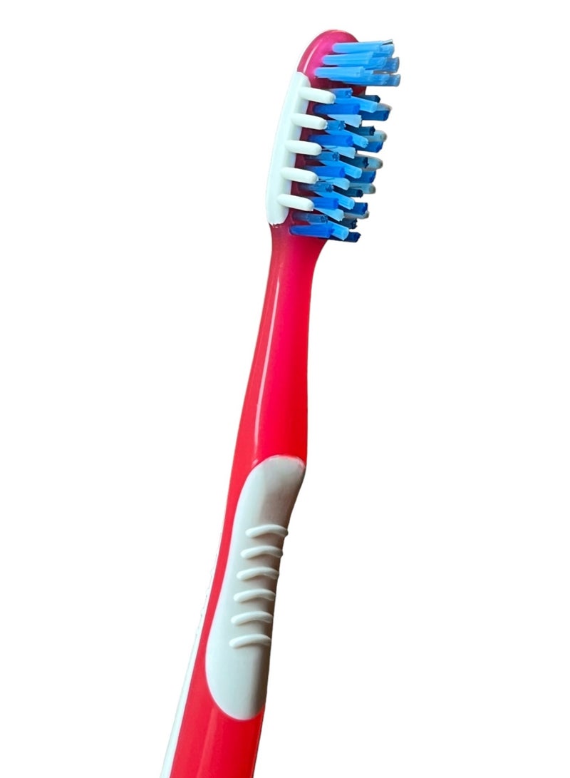 نورسينا مجموعة فرشاة أسنان عدد 5 فرش أسنان كبيرة مع جزء خلفي لتنظيف اللسان طقم نورسينا - Image 3