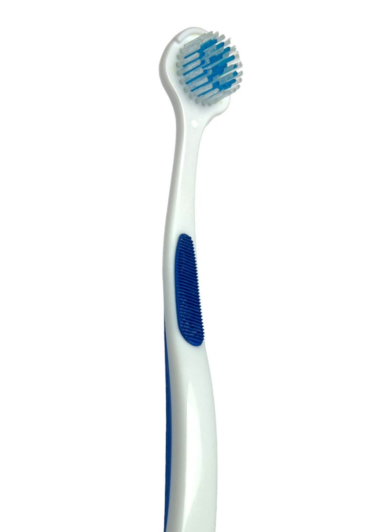 نورسينا مجموعة فرشاة أسنان عدد 5 فرش أسنان كبيرة مع جزء خلفي لتنظيف اللسان طقم نورسينا - Image 4