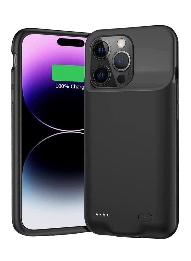 BORTONY Battery Case Cover for Apple iPhone 14 Pro Max Black - 4500mAh - Image 1