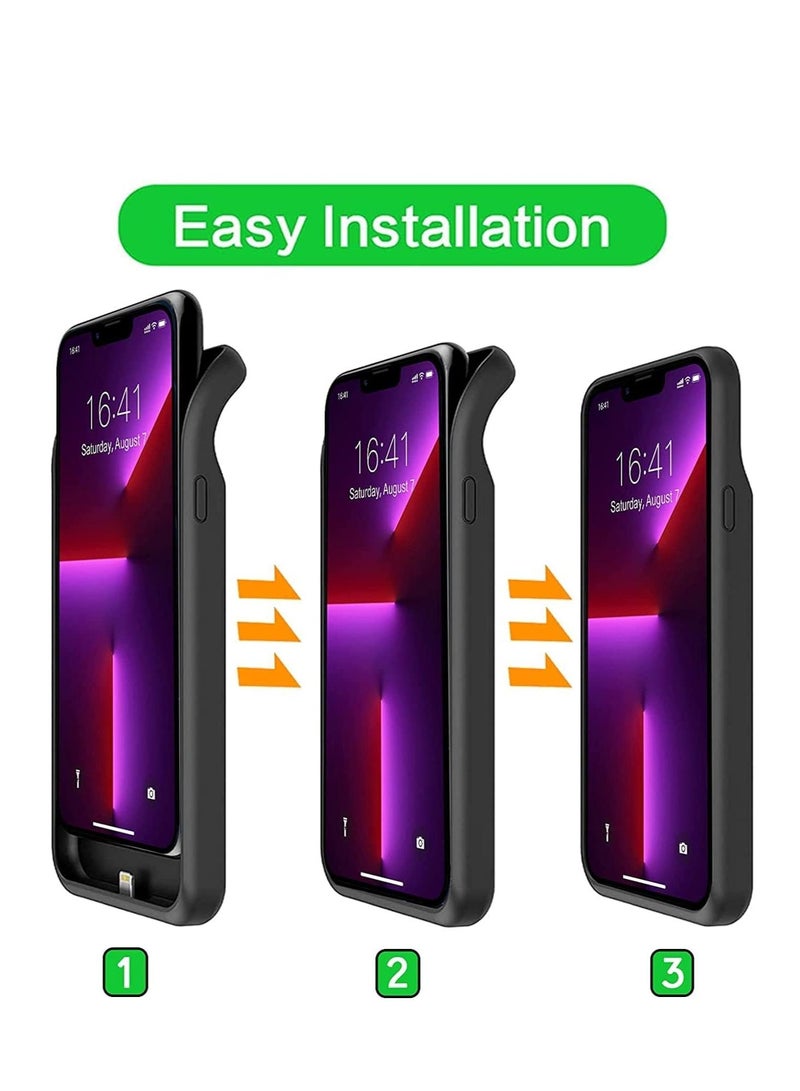 BORTONY Battery Case Cover for Apple iPhone 14 Pro Max Black - 4500mAh - Image 4