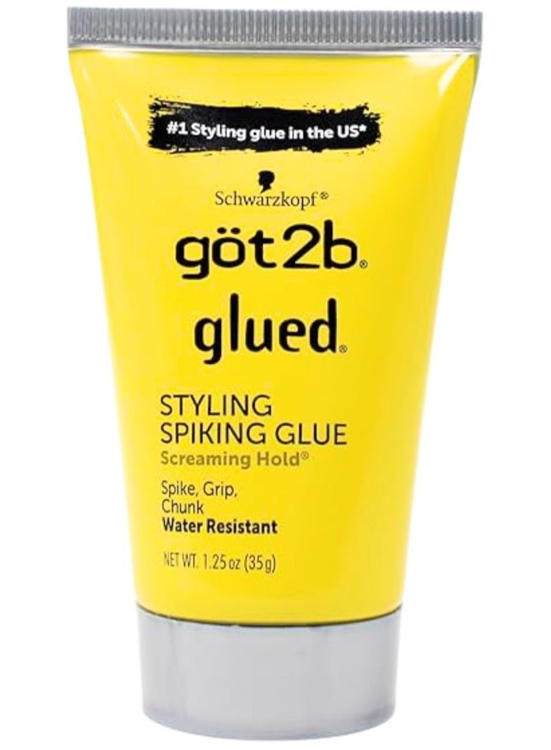 got2b Glued Styling Spiking Glue – Extreme Hold Hair Gel, 35g – Long-Lasting, Water-Resistant & Strong Hold for All Hairstyles - Image 1