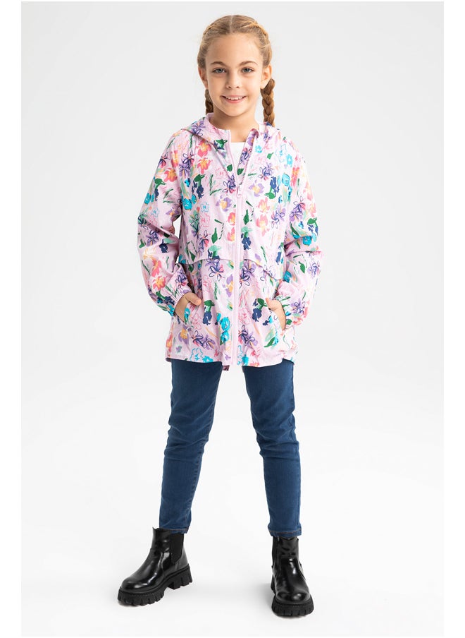 DeFacto - Girl Regular Fit Hooded Long Sleeve Raincoat - Image 1