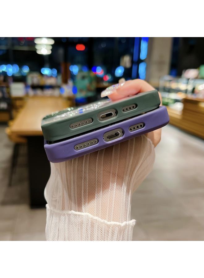 S-TOP Case For iPhone 14 Plus MagSafe Gradient Color Glitter TPU + Acrylic Phone Case with Lens Film - Image 4