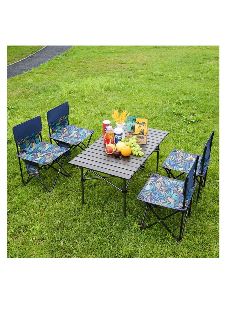 ECVV ECVV® Outdoor Camping Folding Table - Dimensions 95(L)×55(W)×50(H) cm - Lightweight with Aluminum Table Top & Carry Bag - Perfect for Picnics, Cooking, Beach, Hiking, Fishing  - Image 2