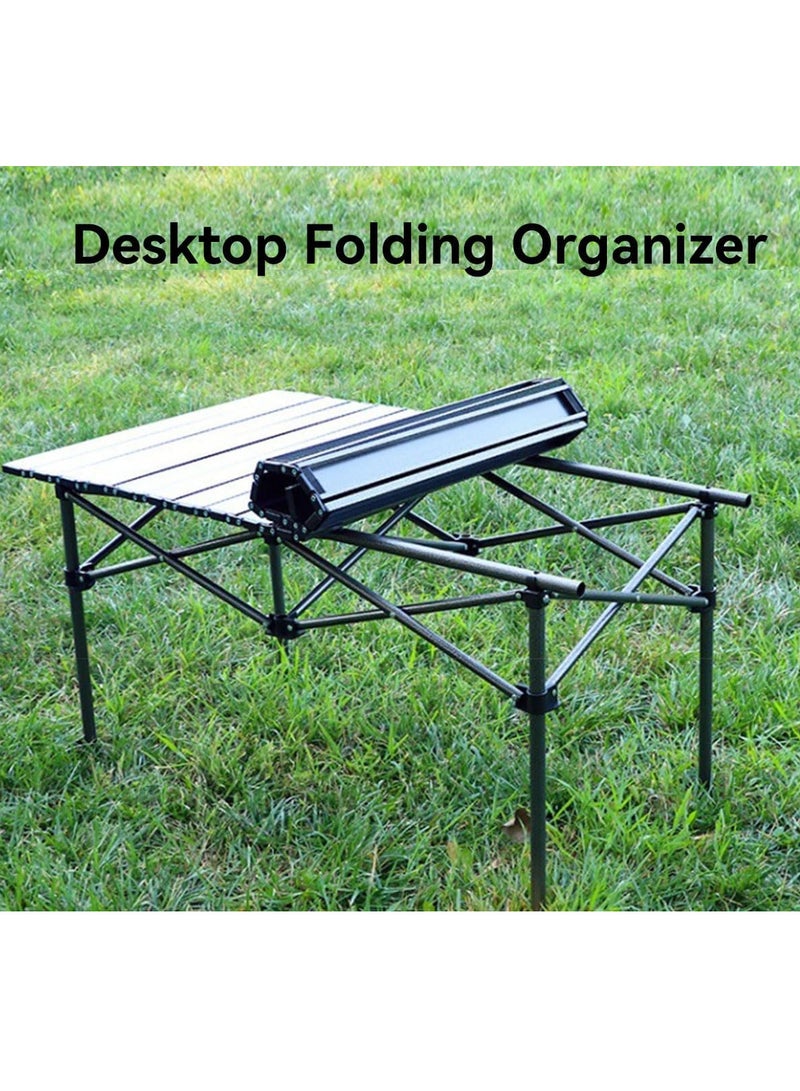 ECVV ECVV® Outdoor Camping Folding Table - Dimensions 95(L)×55(W)×50(H) cm - Lightweight with Aluminum Table Top & Carry Bag - Perfect for Picnics, Cooking, Beach, Hiking, Fishing  - Image 4