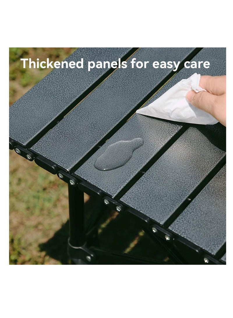 ECVV ECVV® Outdoor Camping Folding Table - Dimensions 95(L)×55(W)×50(H) cm - Lightweight with Aluminum Table Top & Carry Bag - Perfect for Picnics, Cooking, Beach, Hiking, Fishing  - Image 5