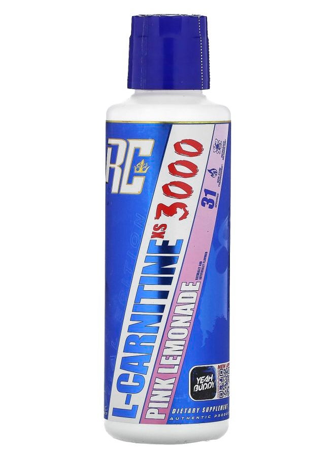 RONNIE COLEMAN Vital Edition L-Carnitine XS 3000 Pink Lemonade 16 fl oz (473.28 ml) 