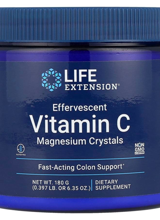 Life Extension - Effervescent Vitamin C Magnesium Crystals 6.35 oz (180 g) - Image 1