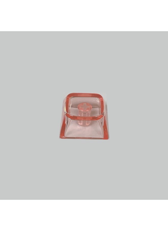 Generic - Transparent Pc Keycap Xda Height Multi-color Keycap Key Pendant Mechanical Keyboard Cross Hole Universal-Color:Emerald Green - Image 1