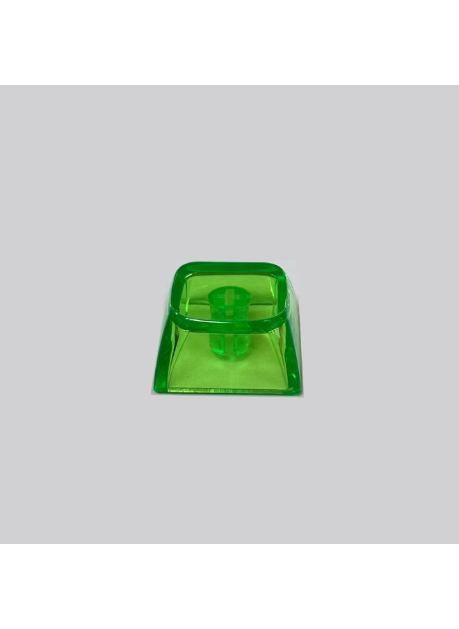 Generic - Transparent Pc Keycap Xda Height Multi-color Keycap Key Pendant Mechanical Keyboard Cross Hole Universal-Color:Emerald Green - Image 1