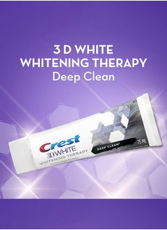 Crest 3D White Whitening Therapy Toothpaste - Enamel Care 75ml Pack of 3  - Image 2