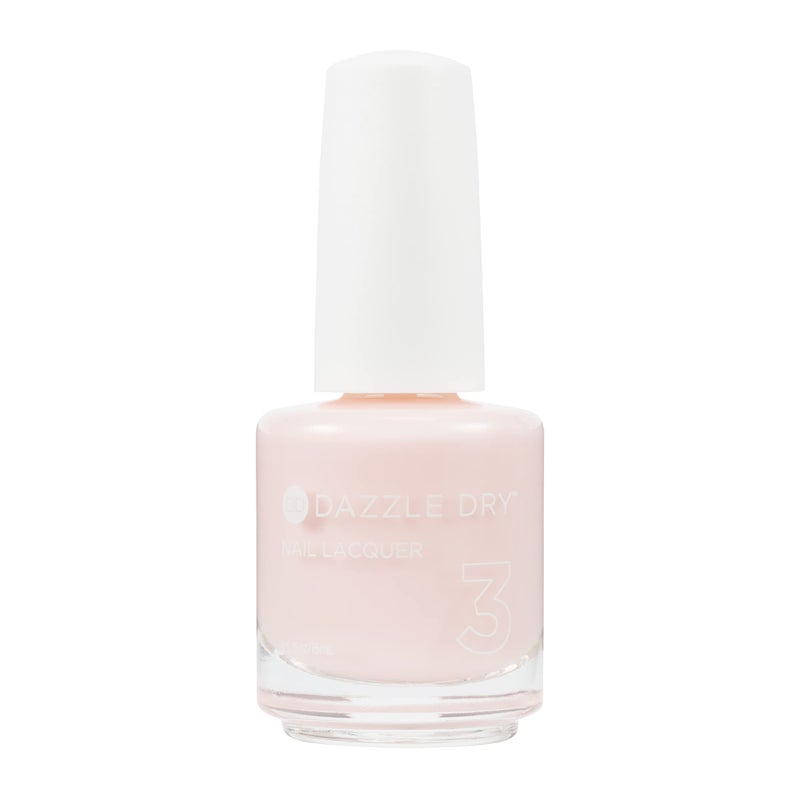 Dazzle Dry Nail Lacquer (Step 3) - Truth - A semi-sheer pale Himalayan salt pink. (0.5 fl oz) - Image 1