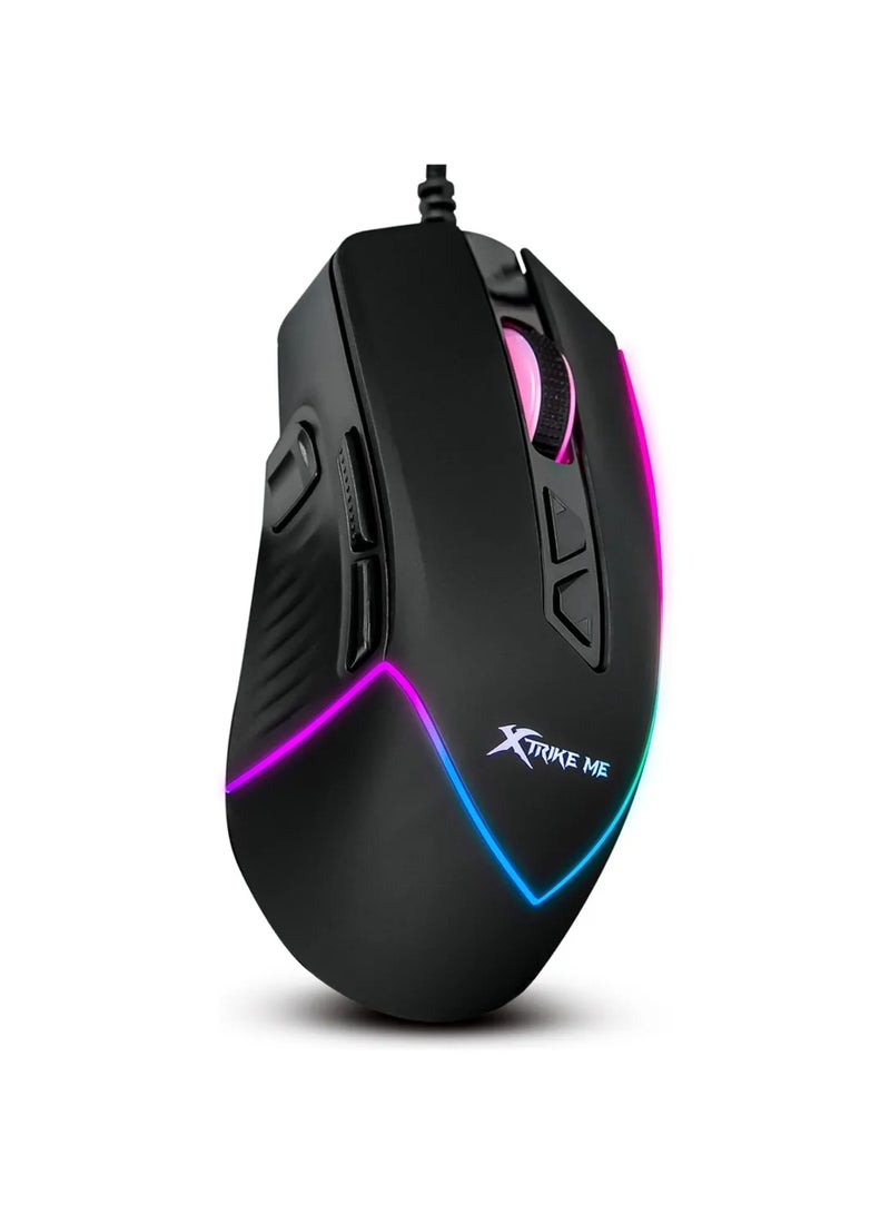 XTRIKE ME ماوس ألعاب سلكي GM-320 مع إضاءة خلفية RGB - Image 3