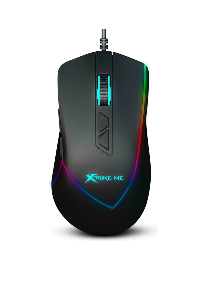 XTRIKE ME ماوس ألعاب سلكي GM-320 مع إضاءة خلفية RGB - Image 2