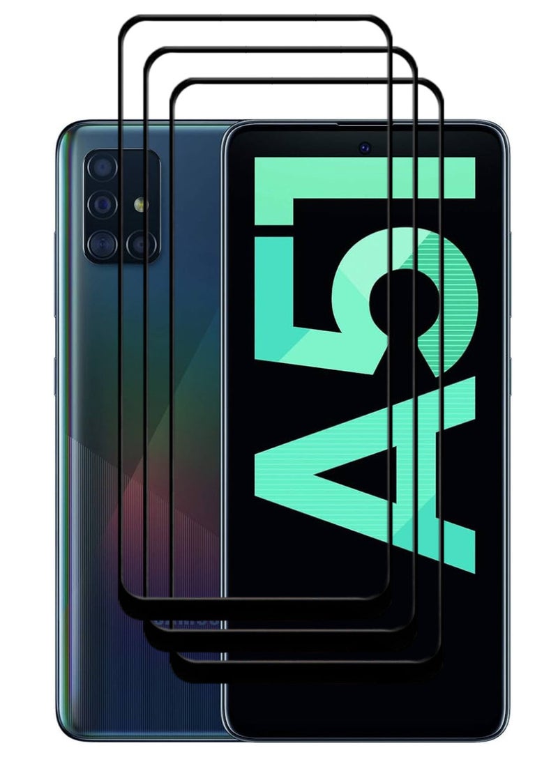 ACLIX 3 Pieces Antistatic ESD Dustproof Premium Quality High Definition Tempered Glass Screen Protector Designed For Samsung Galaxy A51 - Image 1