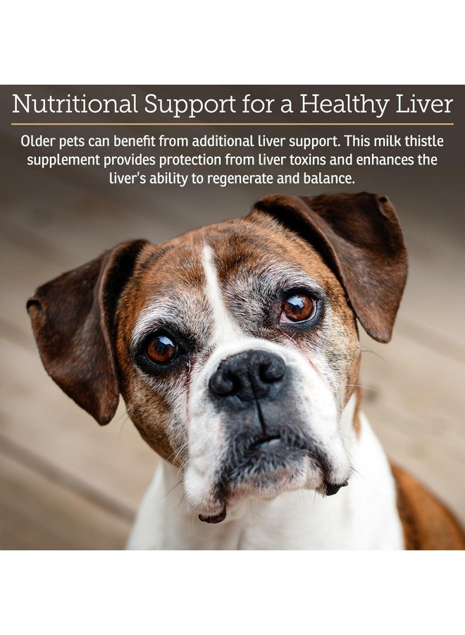 ركس فيتامينز فيتامينات Rx لدعم الكبد للكلاب والقطط - مكمل غذائي لدعم الكبد بخلاصة شوك الحليب - يعزز إزالة السموم من الكبد للحيوانات الأليفة المسنة - 90 قرصًا - Image 2