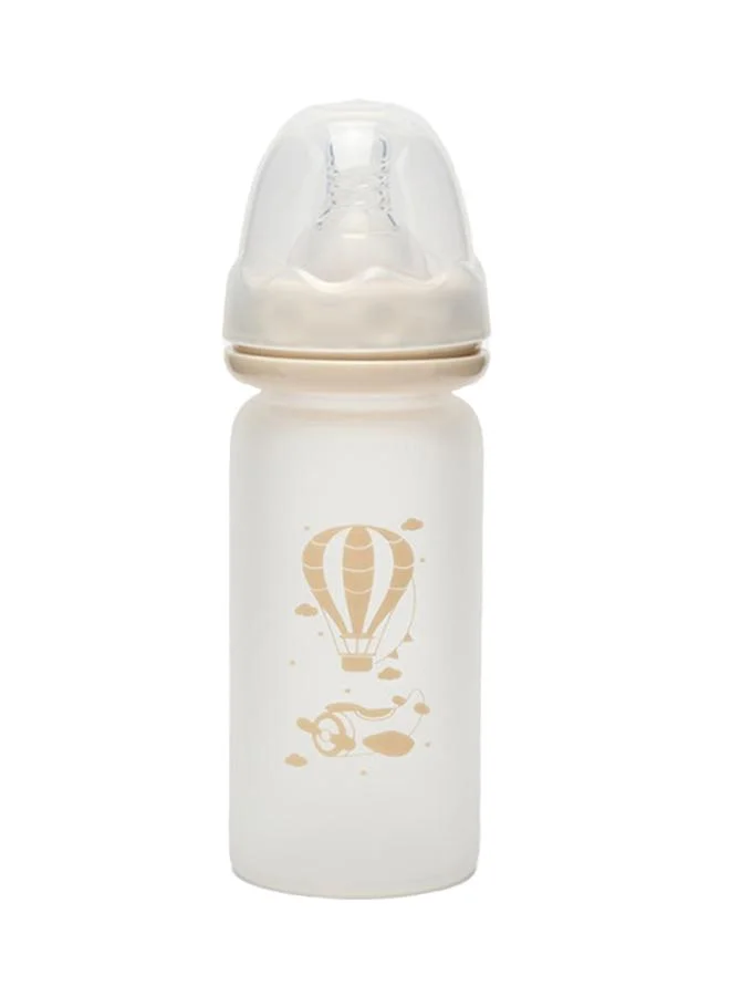 أطفال وأكثر Babies & More Baby Off-White Shatterproof Glass Feeding Bottle 120ml