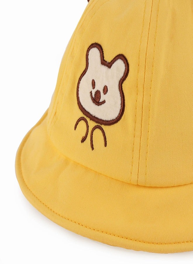 Kicks & Crawl Little Bunny Yellow Cap for Baby Boys and Girls - 6-12M - Image 3