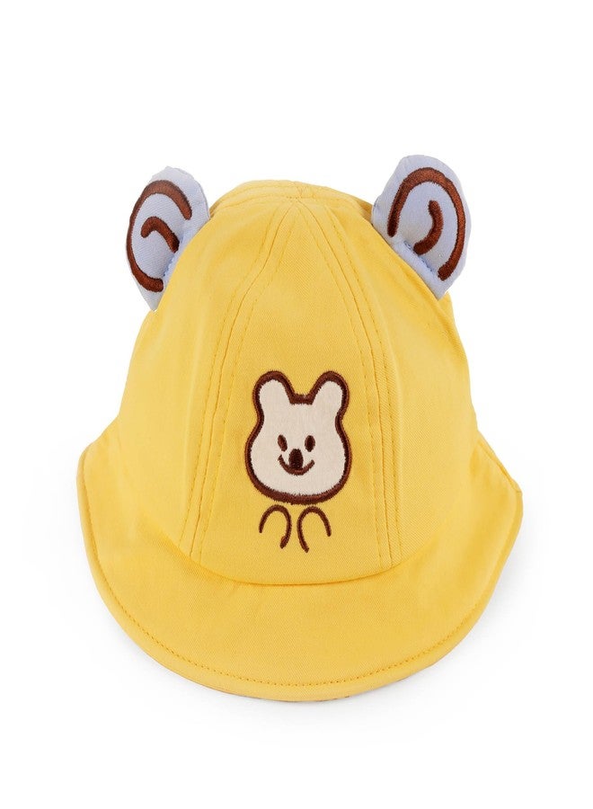 Kicks & Crawl Little Bunny Yellow Cap for Baby Boys and Girls - 6-12M - Image 1