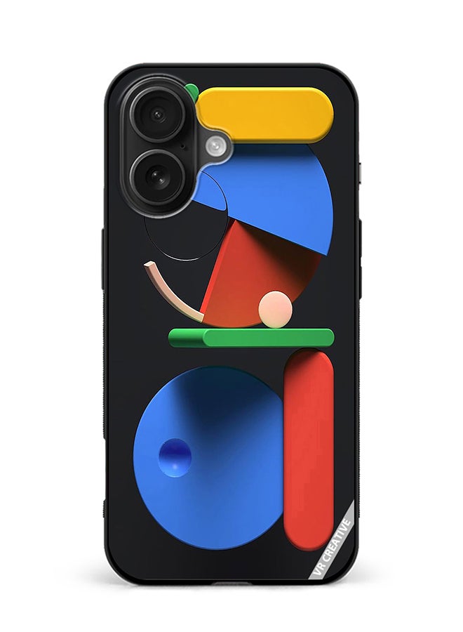 Protective Case Cover For Apple iPhone 16 Plus Art Of Life Abstract Design Multicolour