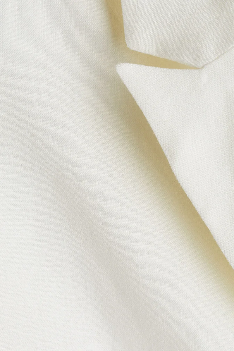 H&M Short linen-blend blazer