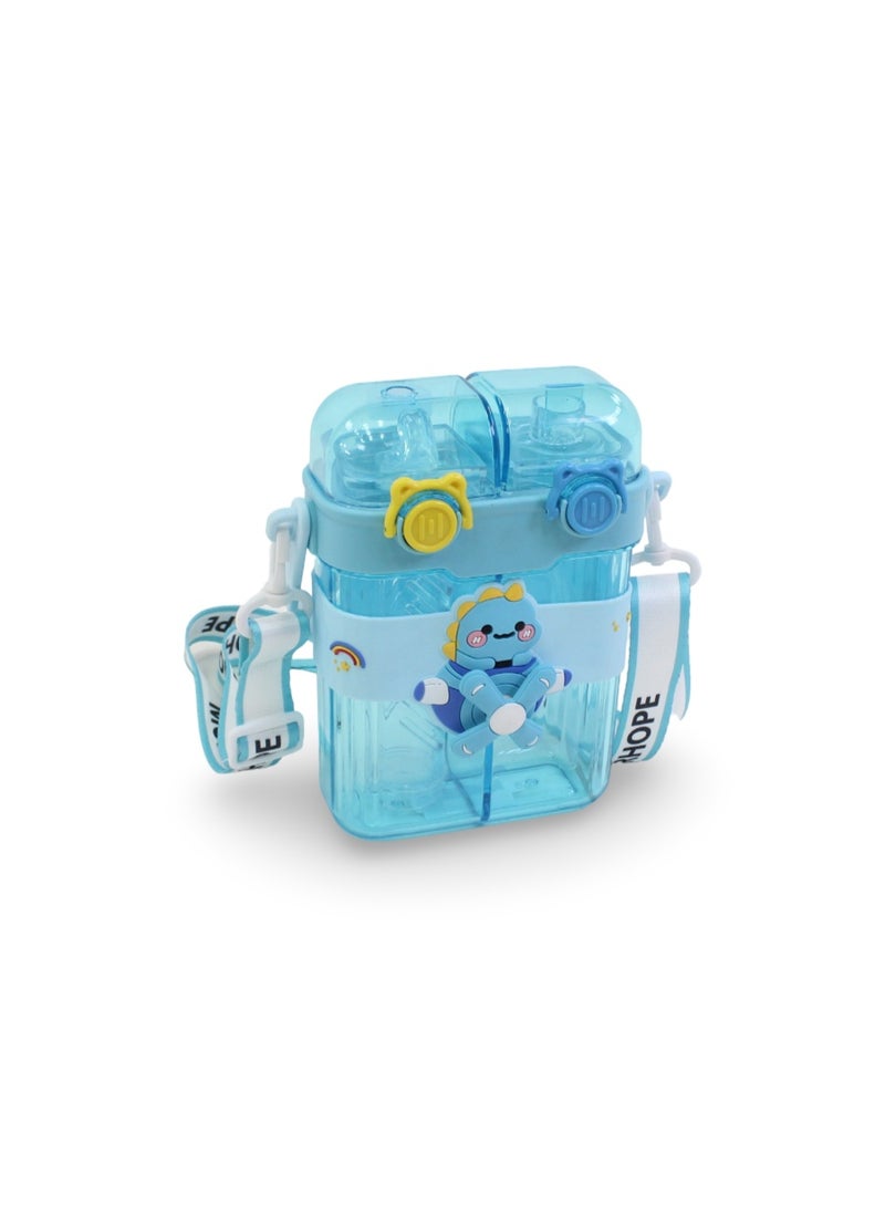 TOKYO 2-in-1 Plastic Water Bottle – Baby Blue - Image 1