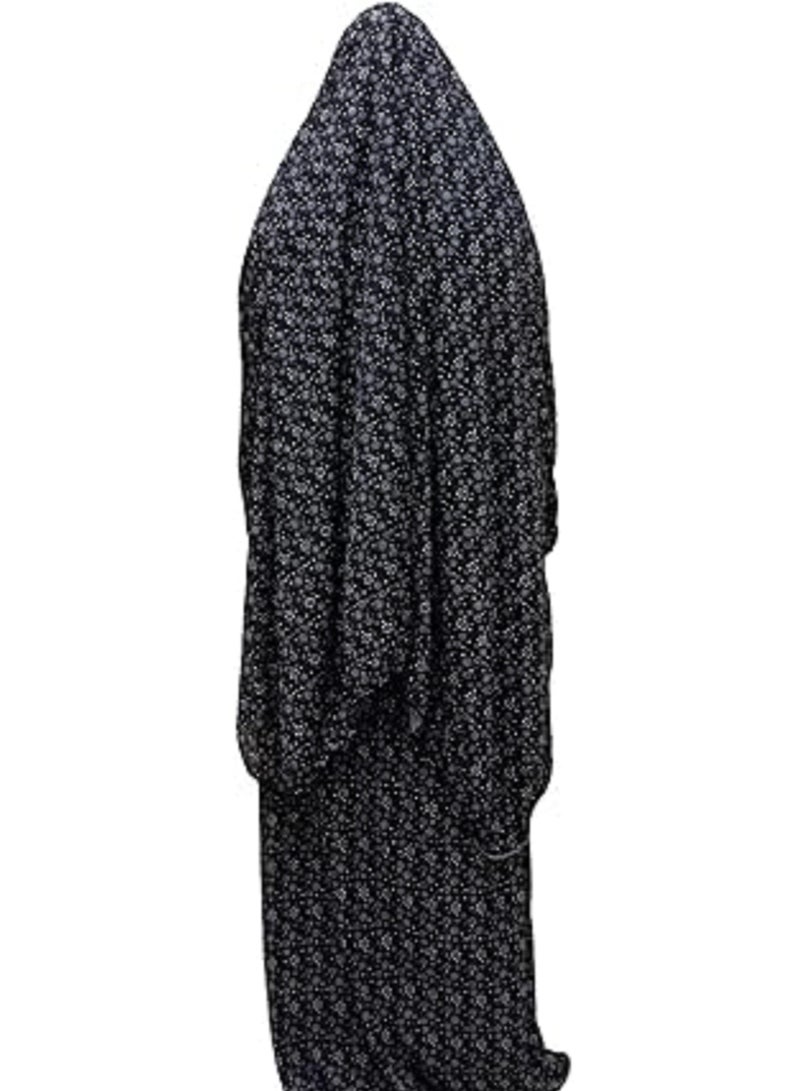 Unique Islamic Prayer Kaftan for Women: Full Body Coverage with Hijab, Perfect Design for Ramadan Nights Worship and Special Occasions - Image 4