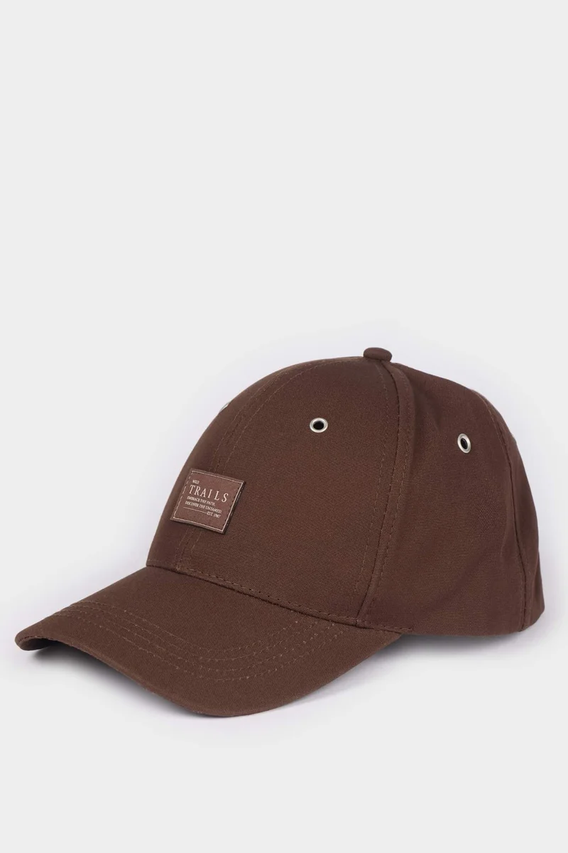 ديفاكتو Man Cotton Label Print Cap