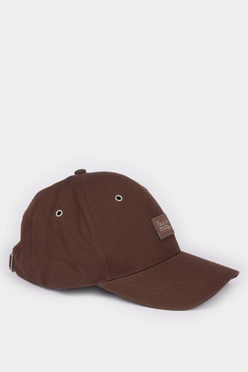 ديفاكتو Man Cotton Label Print Cap